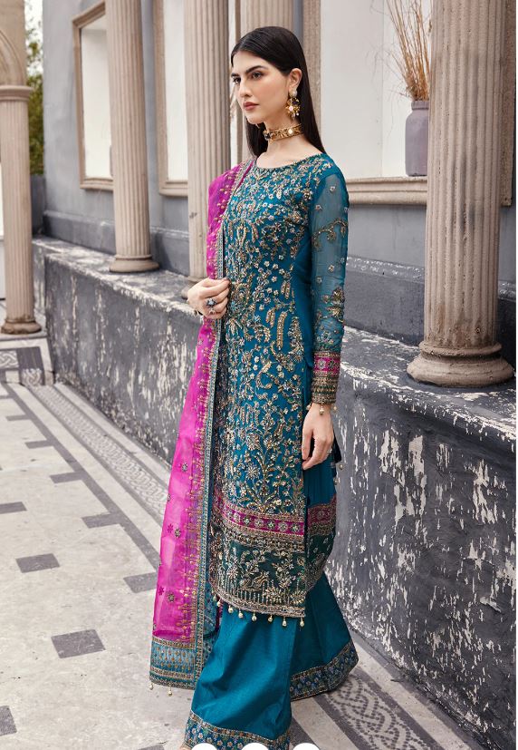 Emaan Adeel-NW-05 - 03 Piece Unstitched Brand & Cottage by W/F