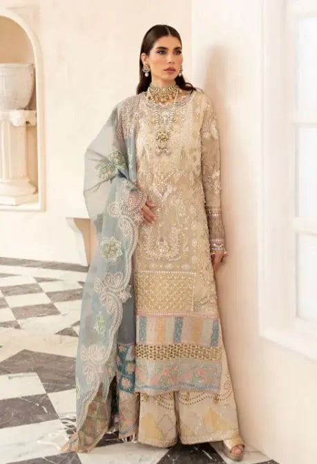 Elaf Celebration Luxury ECH-02 Hayat Handwork 03 Piece Unstitched