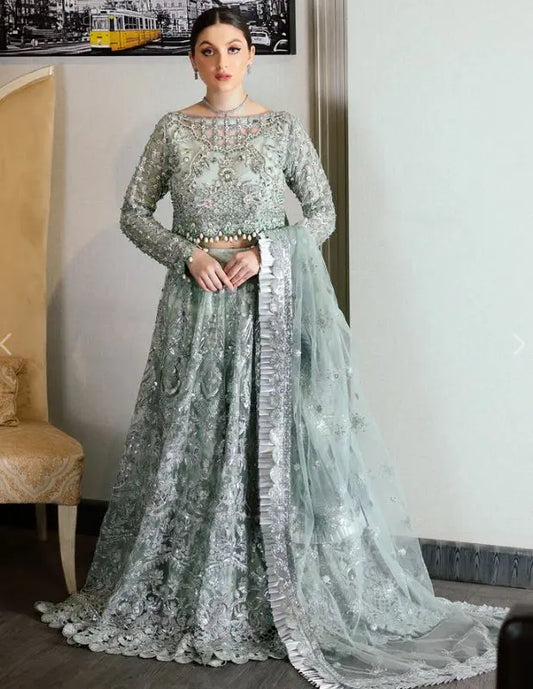 Emaan Adeel Mahermah Bridal MB-301 Embroidered 3 Piece Unstitched