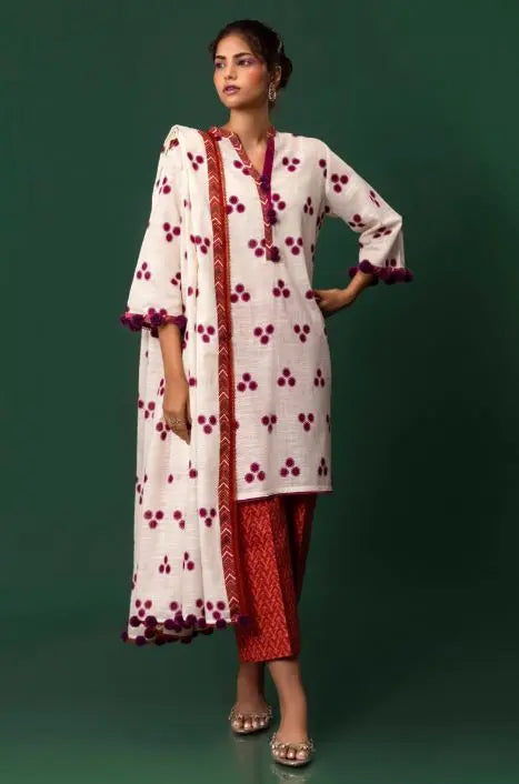 Sana Safinaz Mahay Winter Collection H243-001A-3CQ Brand & Cottage by W/F