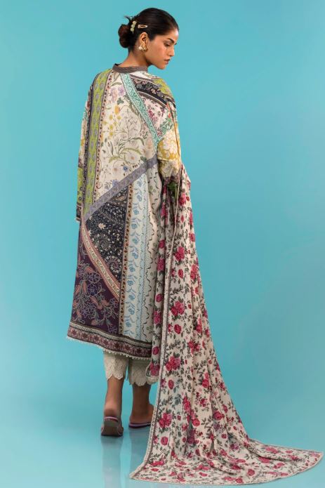 Sana Safinaz Mahay Winter Collection Unstitched - 2 Piece H243-020B-2DI Brand & Cottage by W/F