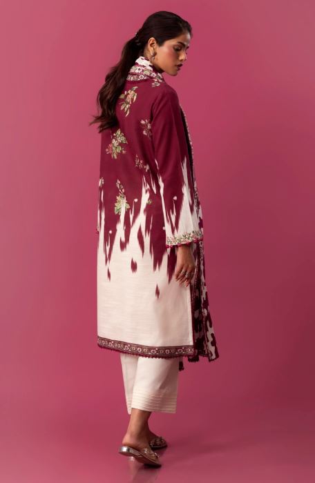 Sana Safinaz Mahay Winter Collection Unstitched - 2 Piece H243-021A-2BQ Brand & Cottage by W/F