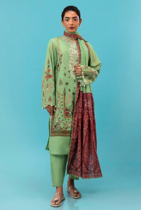 Sana Safinaz Mahay Winter Collection Unstitched - 3 Piece H243-025B-3CQ Brand & Cottage by W/F