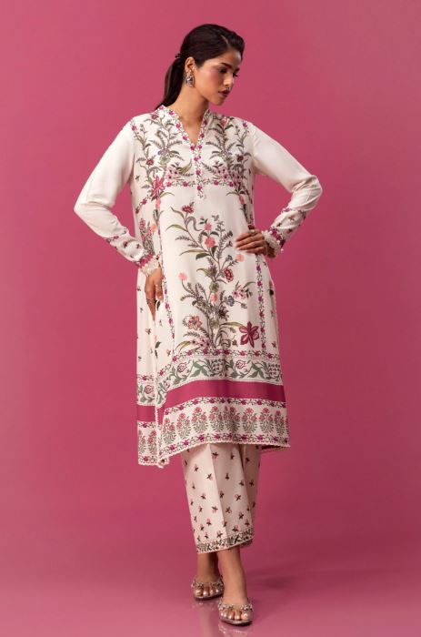 Sana Safinaz Mahay Winter Collection Unstitched - 2 Piece H243-007A-2AC Brand & Cottage by W/F