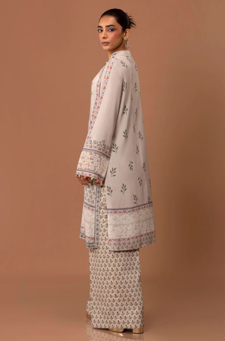 Sana Safinaz Mahay Winter Collection Unstitched - 2 Piece H243-008B-2AC Brand & Cottage by W/F